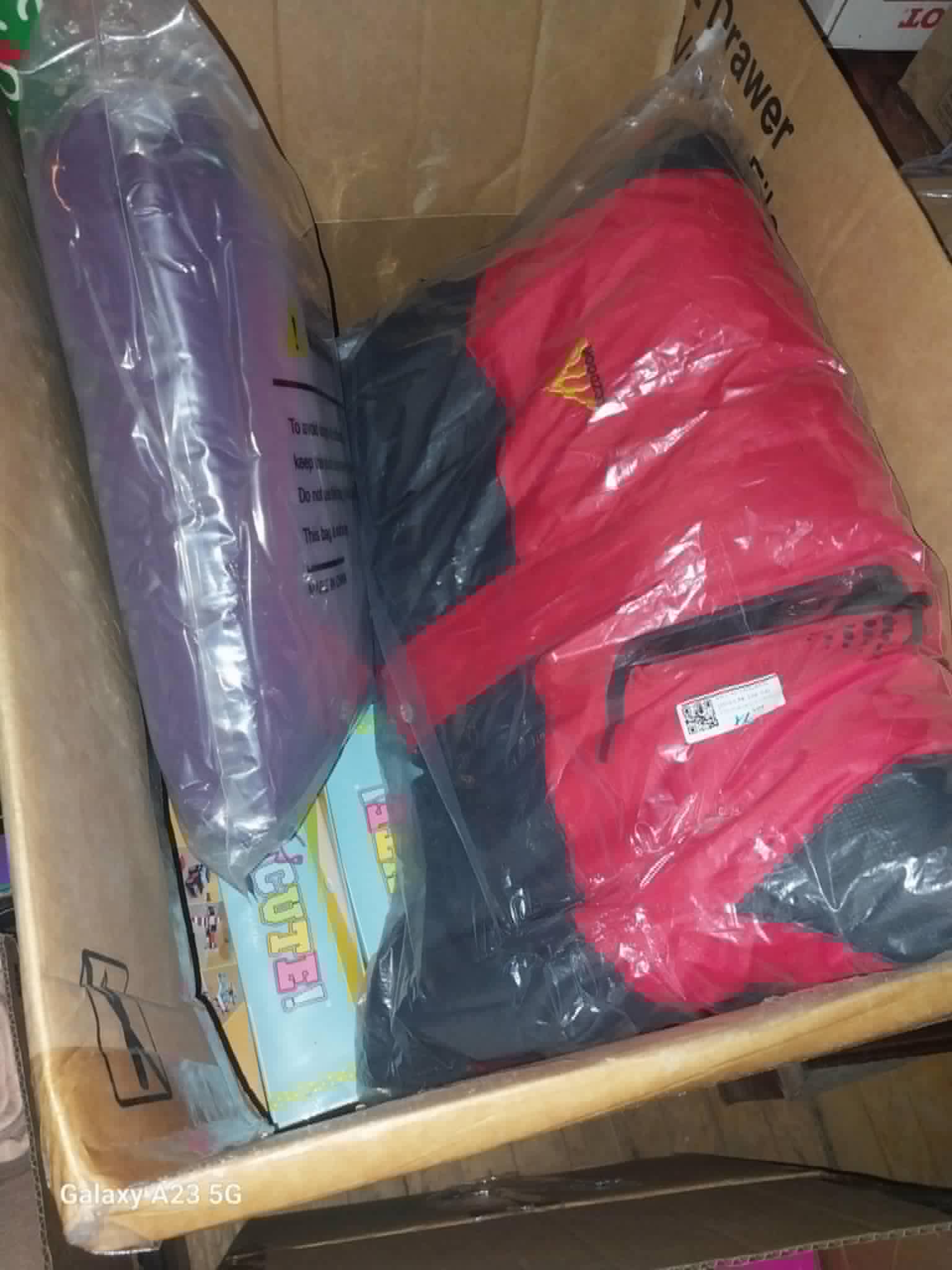Brand new backpacks ready for the Community Porch backpack program in Hoosick Falls NY